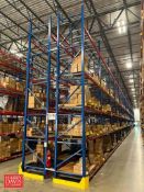 Sections Pallet Racking, Dimensions = 20' Height x 8' Width - Rigging Fee: Contact HDC