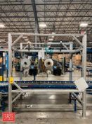 Quantronix Overhead Print and Apply Labeling System with (2) Zebra Printers, Model: ZE500