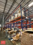 Sections Double Pallet Racking, Dimensions = 18' Height x 8' Width x 8' Depth