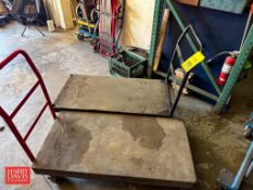 (2) Rolling Carts - Rigging Fee: $50