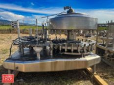 Filler Specialties 26-Head Rotary Filler, S/N: 5284GWS268LS731 with Capper and Change Out Parts