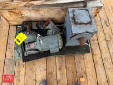 Motor and Filler Gear Box - Rigging Fee: $35