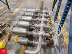 (13) Waukesha Cherry-Burrell S/S Pneumatic Valves, Model: W75R800141, 2.5