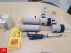 (3) Pipettors - Rigging Fee: $25