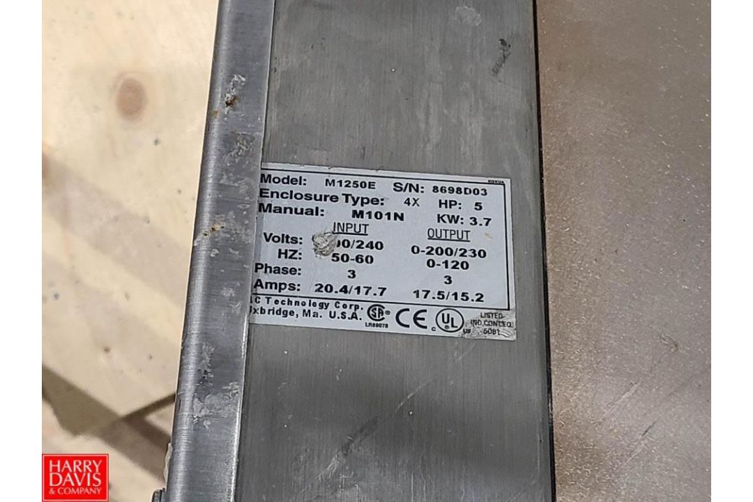 Ross High Shear S/S Mixer, Model: HSM-105 Slim, S/N: 102731 with Actech MC Series Variable-Speed - Image 9 of 9