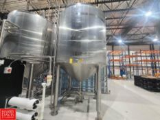 Feldmeier 3,000 Gallon (11,000 Liter) Cone-Bottom S/S Tank, S/N: F-015-01 - Rigging Fee: $1,750
