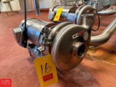 Centrifugal Pump, Model: C216-MD-14TC with Gator S/S Clad 2 HP 3,480 RPM Motor, Mounted on S/S Base