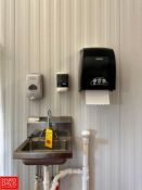S/S Hand Sink with Paper Towel and (2) Soap Dispensers - Rigging Fee: $100