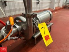 Centrifugal Pump, Model: C216-MD-14TC with Gator S/S Clad 2 HP 1,740 RPM Motor, Mounted on S/S Base