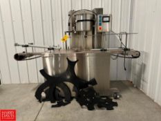 S/S Single Valve Filler with 1 Head Capper and HMI on Casters with 1 Qt Change Parts