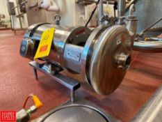 Centrifugal Pump, Model: C218-MD-18TC with Gator S/S Clad 3 HP 1,765 RPM Motor, Mounted on S/S Base