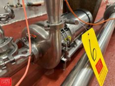 Centrifugal Pump, Model: C216-MD-14TC with Gator S/S Clad 2 HP 1,740 RPM Motor, Mounted on S/S Base