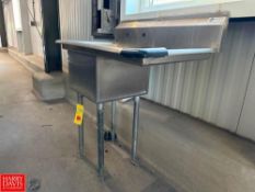 S/S Sink Basin, 3’ x 20