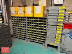 Chain Link Enclosure, 32' x 7', Kimball Midwest Storage Cases, Cabinets, Shelves with Hardward, Ligh