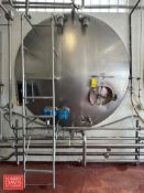 Cherry-Burrell Jacketed S/S Horizontal Tank, Model: GHW with Level Sensor and Gauge