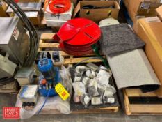 Fire Hose Reel, Hydraulic Pump Pipe Insulation Fittings, Assorted Heavy Copper Cable, 20 HP Motor, A