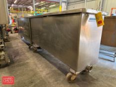 S/S Portable Mueller Cheese Drain Vats, 6’ x 22