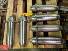 (6) 2” S/S Short In-Line Filter/Strainers with (4) Boxes of Spare Filter Socks - Rigging Fee: $60