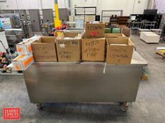 Mueller S/S Cheese Drain Vat, 66” x 20” x 26” with (5) Vitamin Pumps, (2) S/S Vitamin Scales, (2) Bo