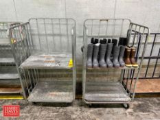 Bossie Carts with (9) NEW Work Books - Rigging Fee: $150