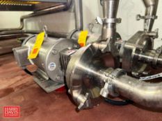 Fristam Centrifugal Pump, Model: FPX3531-175 with Baldor S/S Clad 5 HP 1,750 RPM Motor, Mounted on S