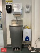 S/S Hand Sink with Foot Controls, Ecosmart Water Heater, Paper Towel, Soap and Sanitizer Dispensers