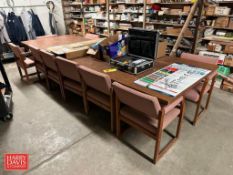 Conference Table with (11) Chairs, Honeywell Air Quality Test Kit, Safety Gate, Lockout/Tagout Equip