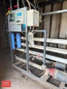 E4H Osmonics Skidded 3-Stage RO System, Model: E4H-16K-DLX, S/N: 03-4210616A 18 Gallon/Minute with T