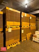 (8) Pallets: Corrugated Cardboard with Corner Supports/Guards - Rigging Fee: $800