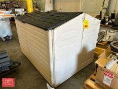 Poly Storage Shed, 68” x 58” x 44” - Rigging Fee: $300