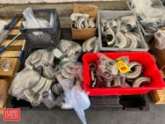 Assorted S/S Butterfly Weld and Clamp Elbows Reducers, Ferulles and Caps, up to 3” - Rigging Fee: $1