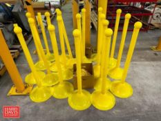 (19) Plastic Stantions with Plastic Chain - Rigging Fee: $150