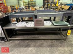 S/S Work Table, 78” x 17’ x 22