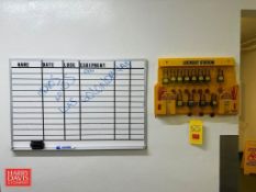 Lockout/Tagout Safety Station and 3-Door Display Case - Rigging Fee: $50