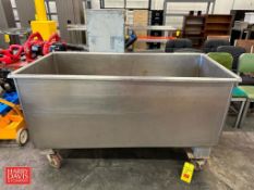 S/S Portable Mueller Cheese Drain Vats, 62” x 28