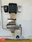 S/S Hand Sink with Knee Controls, Ecosmart Water Heater, Paper Towel Dispenser and (2) Soap Dispense