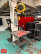 Power Port Air Hose Reel and S/S Table, 36” x 30