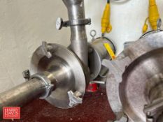 Fristam Centrifugal Pump, Model: FPX3532-130 with Baldor S/S Clad 5 HP 3,480 RPM Motor, Mounted on S