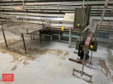 Ideas In Motion S/S Framed 90° Power Conveyor with S/S Hood, 14’ x 3.25