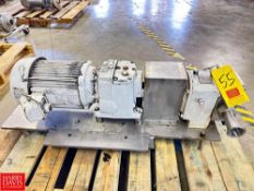 APV Positive Displacement Pump, Size: R3-TS and Gear Reducing Drive, Mounted on S/S Base