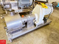 Watson Marlow S/S Sine Pump, Model: EC40, S/N: 151470610 with 4” S/S Head, Clamp-Type, Mounted