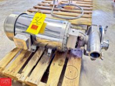 Fristam S/S Centrifugal Pump, Model: FPX 3532-140 with WEG S/S Clad 10 HP 3,495 RPM Motor