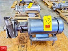 Fristam S/S Centrifugal Pump, Model: FPX 732-150 with Baldor 5 HP 1,750 RPM Motor and Yaskawa