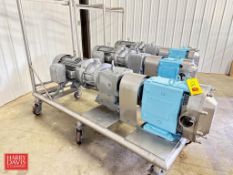 Waukesha Cherry-Burrell Positive Displacement Pump, Model: 210U2, Mounted on S/S Cart