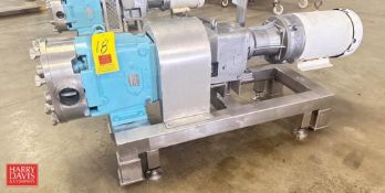 Waukesha-Cherry Burrell Positive Displacement Pump, Model: 13008, Mounted on S/S Base