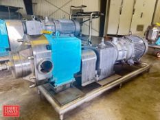 Waukesha Cherry-Burrell Positive Displacement Pump, Model: 220U2, Mounted on S/S Base