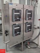 S/S NEMA-4 2-Door Panel with (4) Anderson AJ-300 Recorders - Rigging Fee: $500