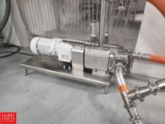 Alfa Laval S/S Positive Displacement Pump, Model: SRU36038/Level Sensor with Reduction Gear Drive