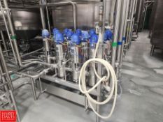 Alfa Laval Unique PMO Plus 2.5” Mixproof Double Seat Valves with (4) Air Filter Assemblies and