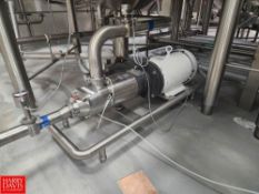 Axiflow Twin Screw Pump, Model: STS-70, S/N: 23640-001 with 15 HP Motor, Mounted on S/S Base